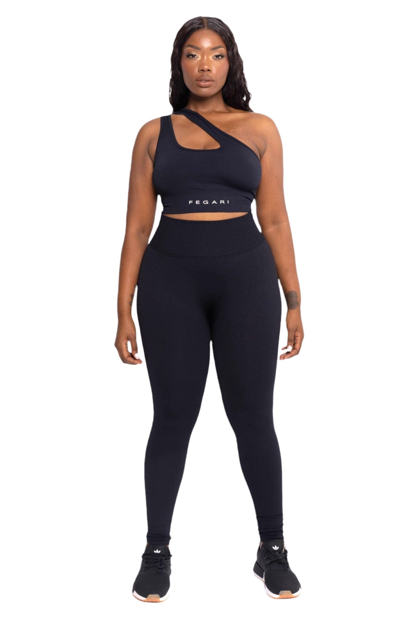 Seamless Sculpt Leggings - Black - Fegari