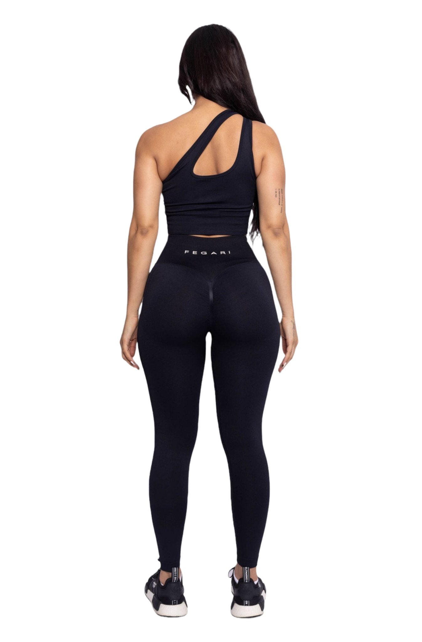 Seamless Sculpt Leggings - Black - Fegari