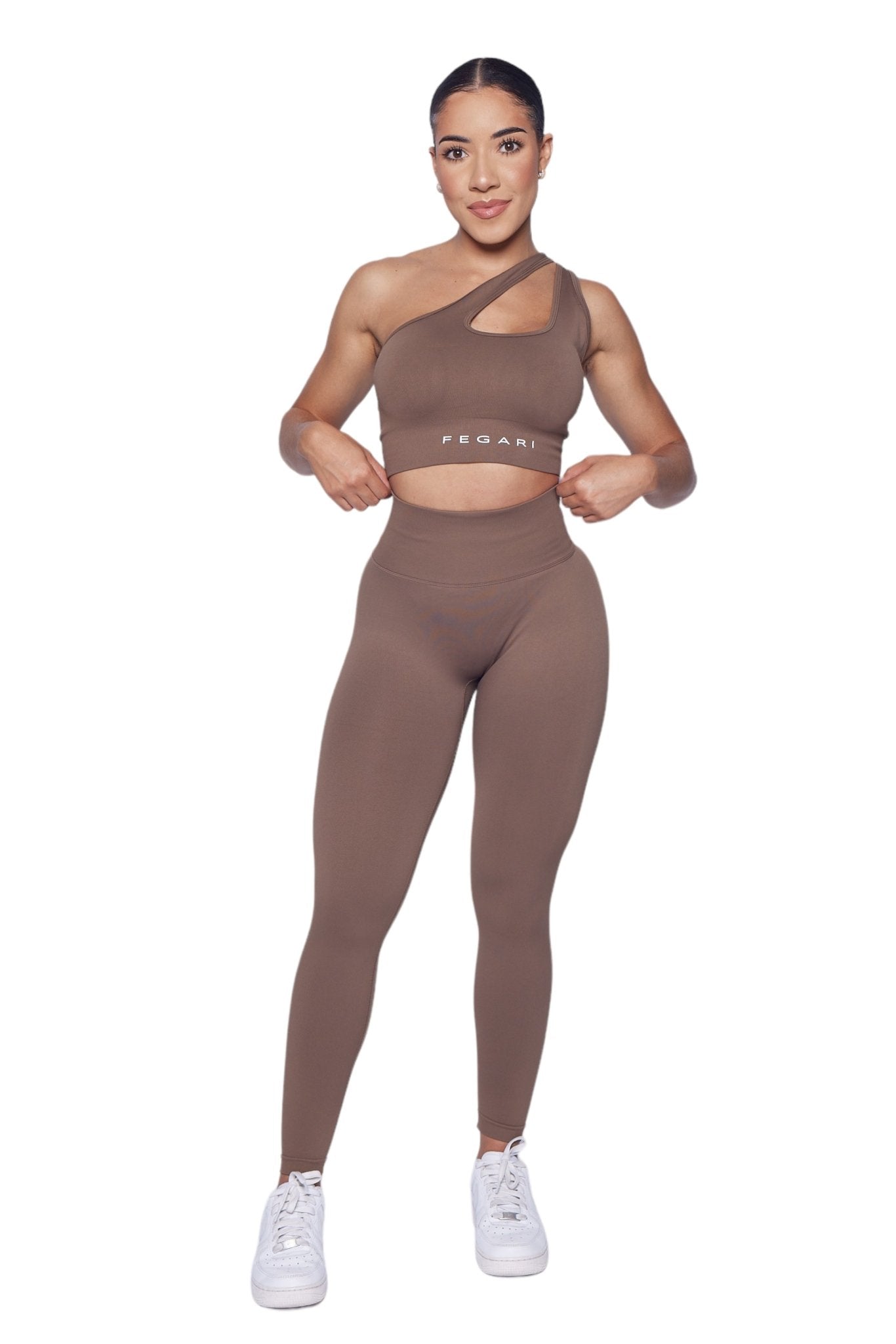 Seamless Sculpt Leggings - Cocoa Brown - Fegari