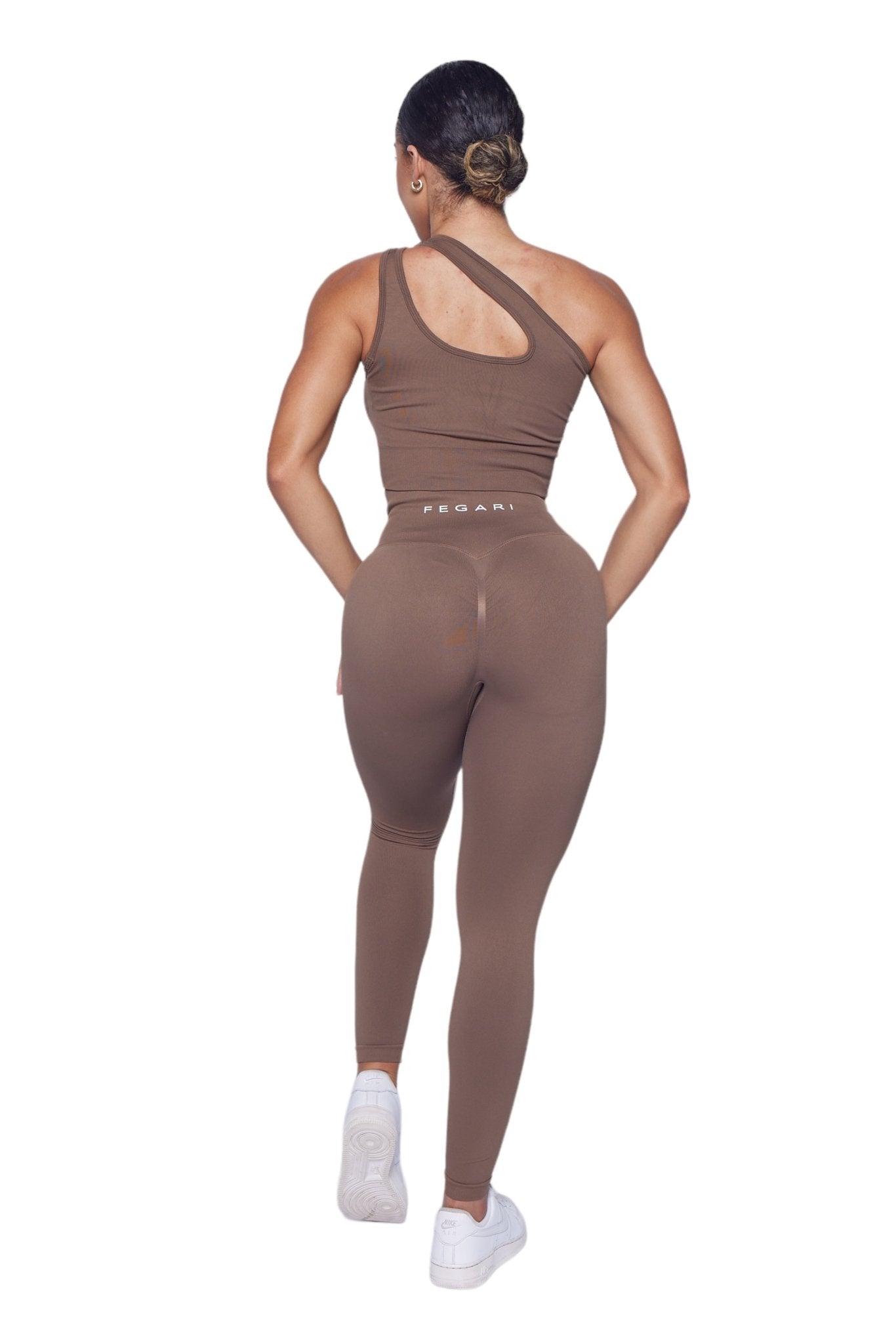 Seamless Sculpt Leggings - Cocoa Brown - Fegari