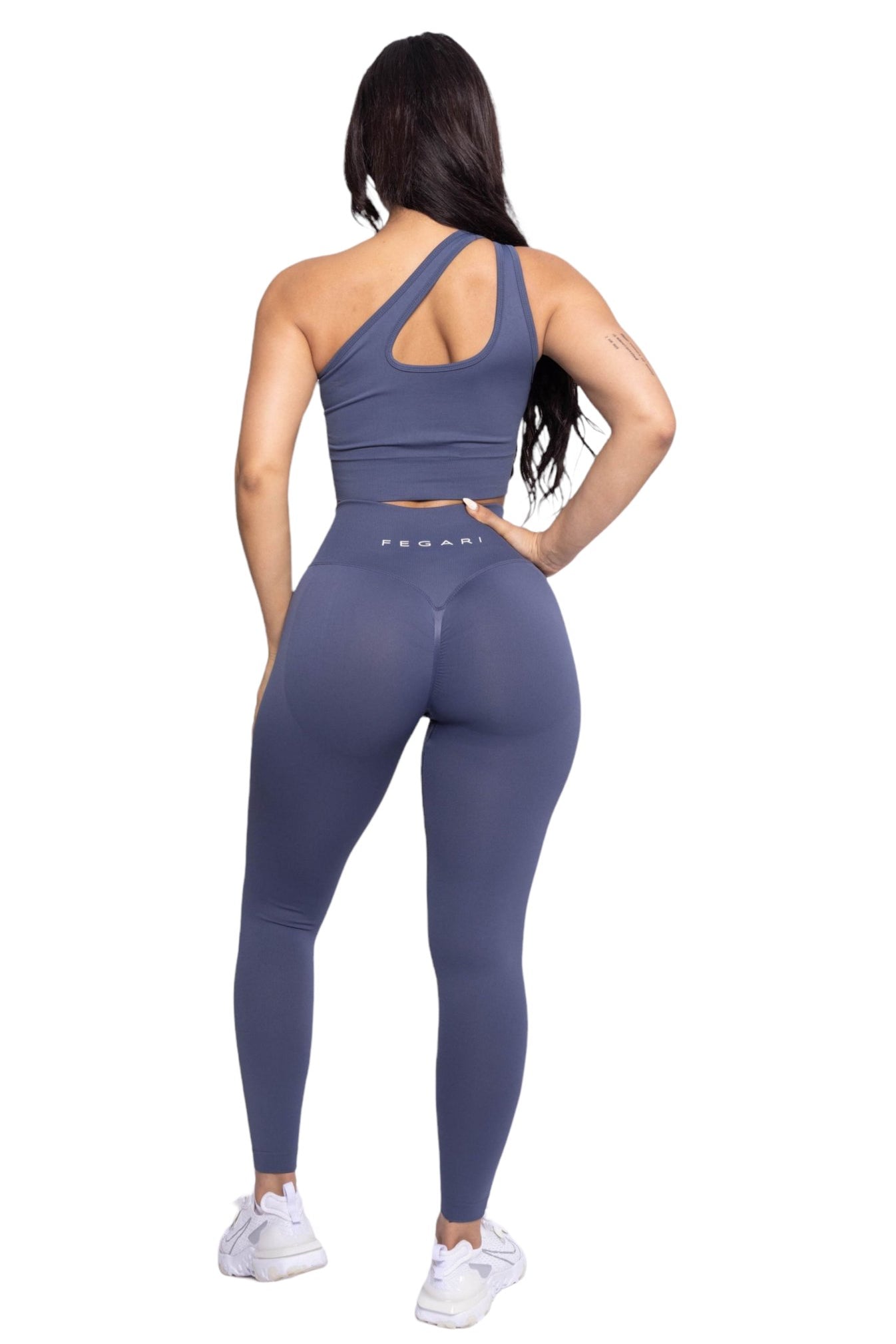 Seamless Sculpt Leggings - Faded Blue - Fegari