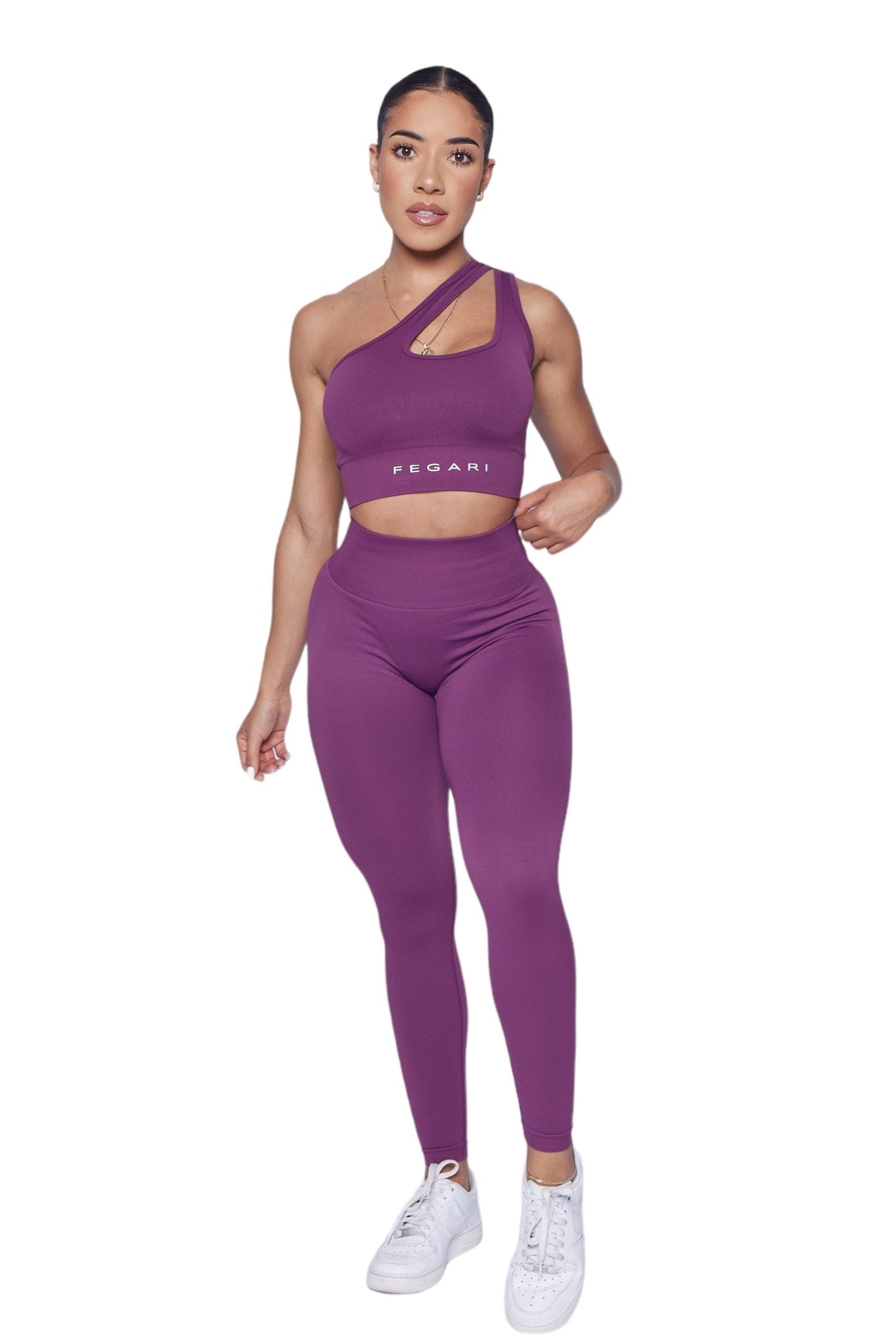 Seamless Sculpt Leggings - Maroon - Fegari