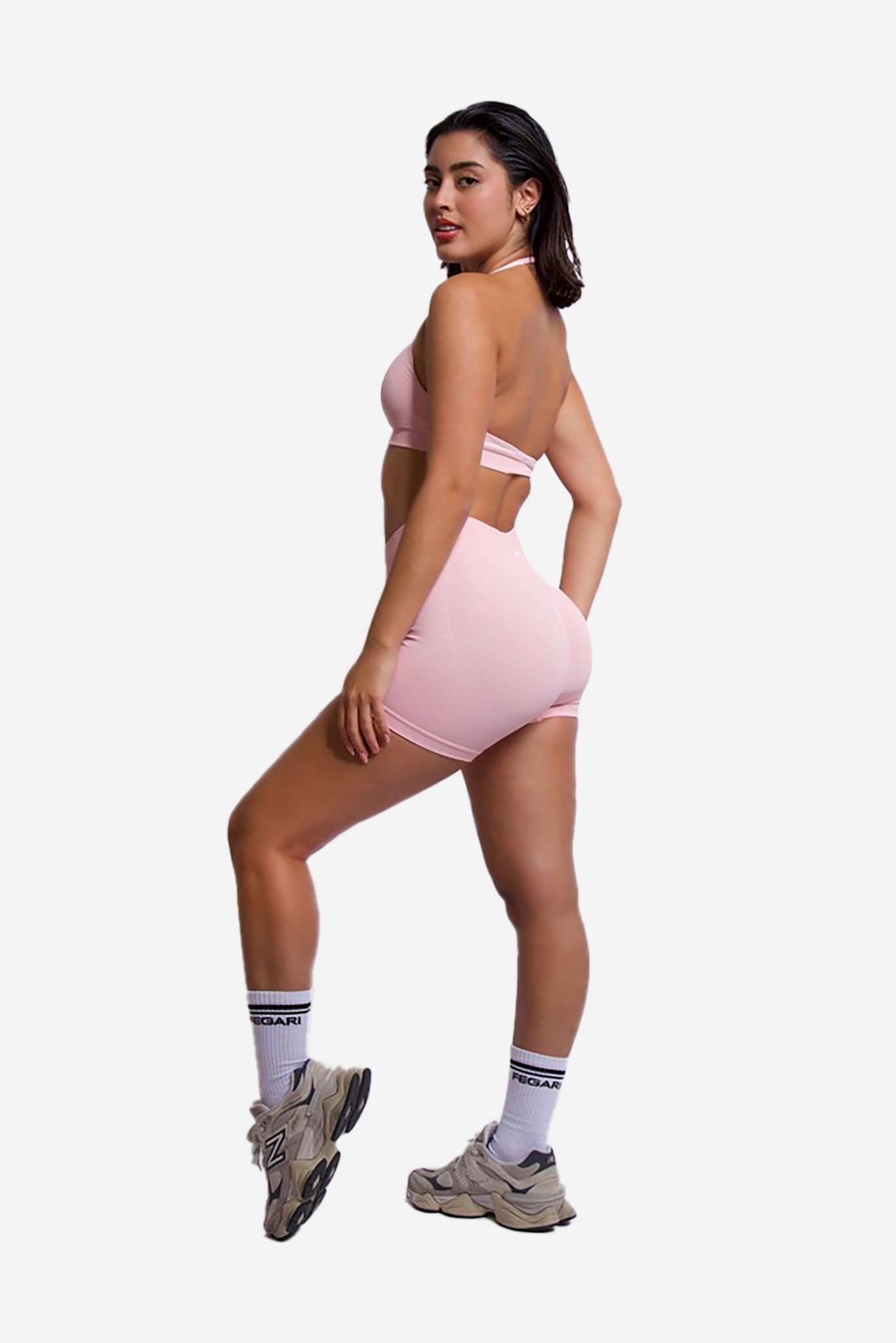 Seamless Sculpt Shorts Mini - Blush - Fegari