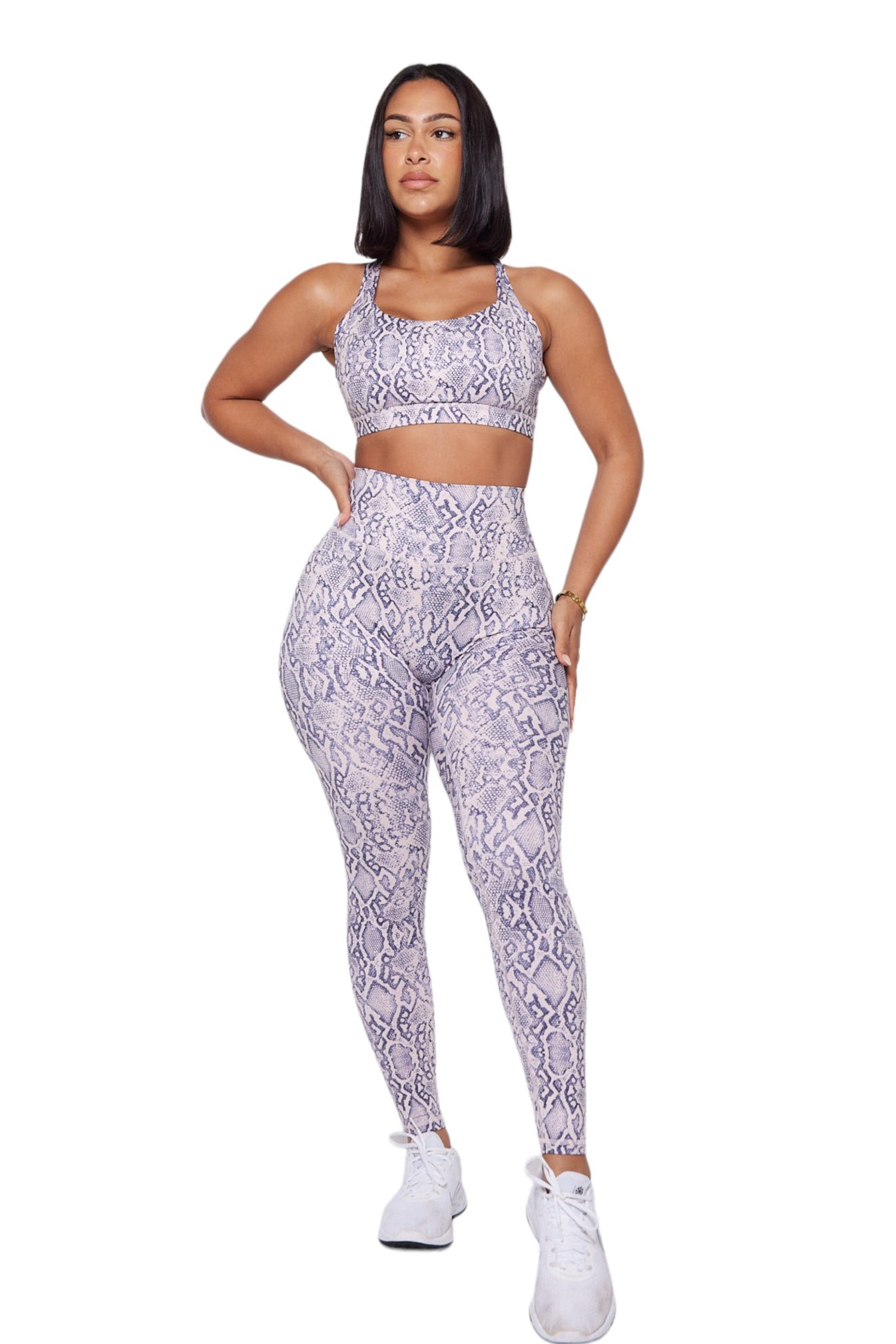 Ultra High Rise Leggings - Lilac Python - Fegari