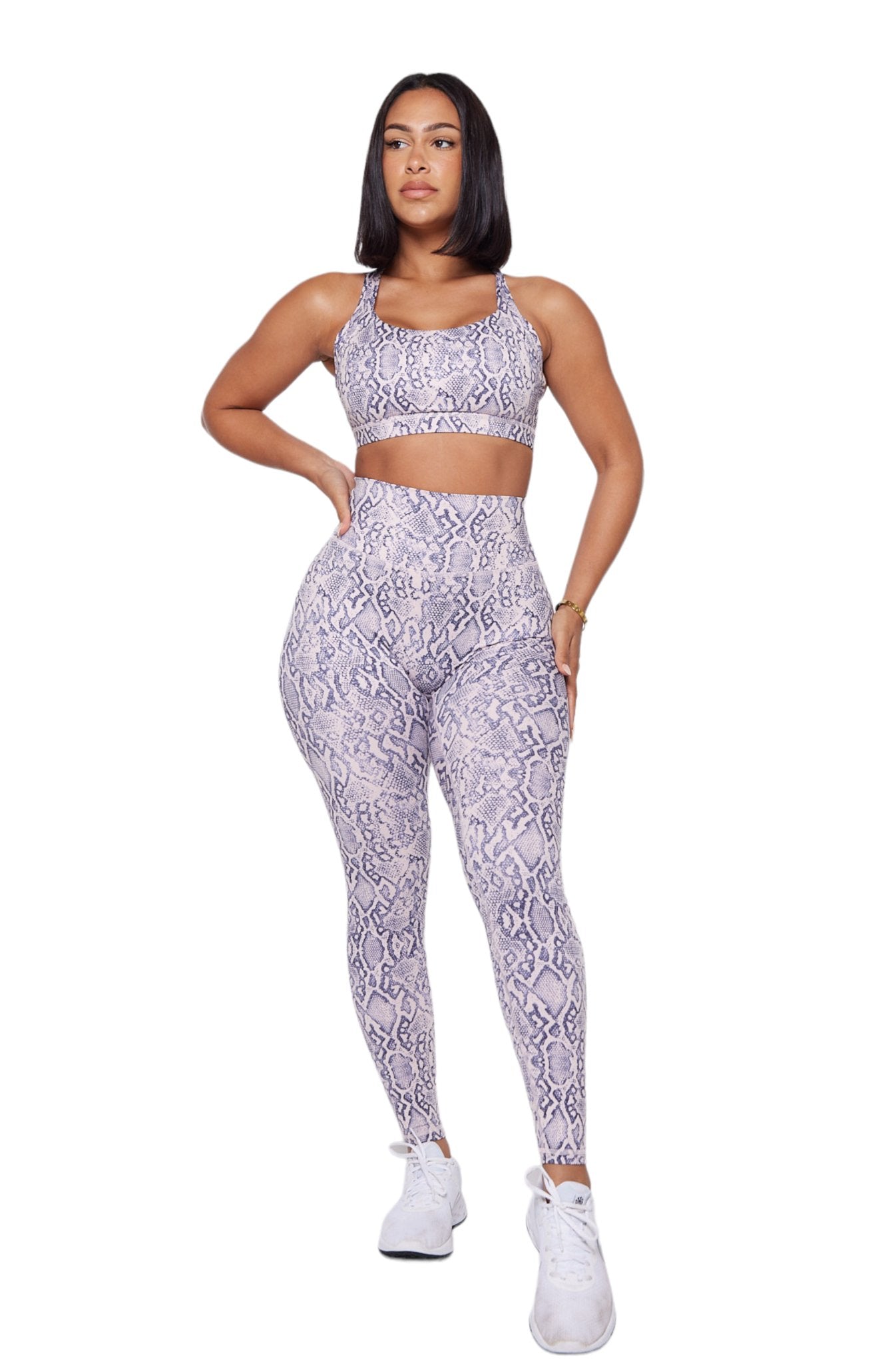 Ultra High Rise Leggings - Lilac Python - Fegari