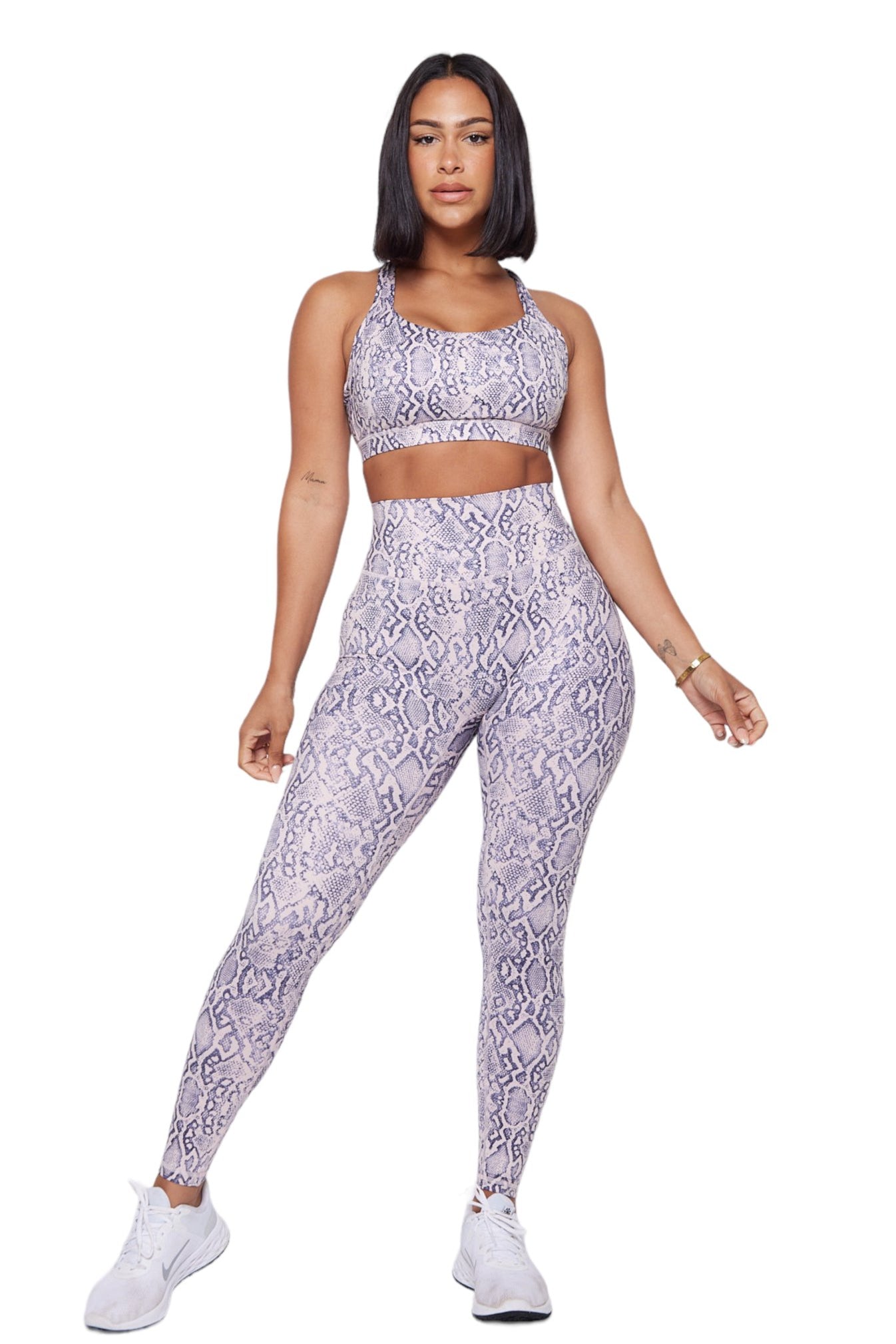 Ultra High Rise Leggings - Lilac Python - Fegari