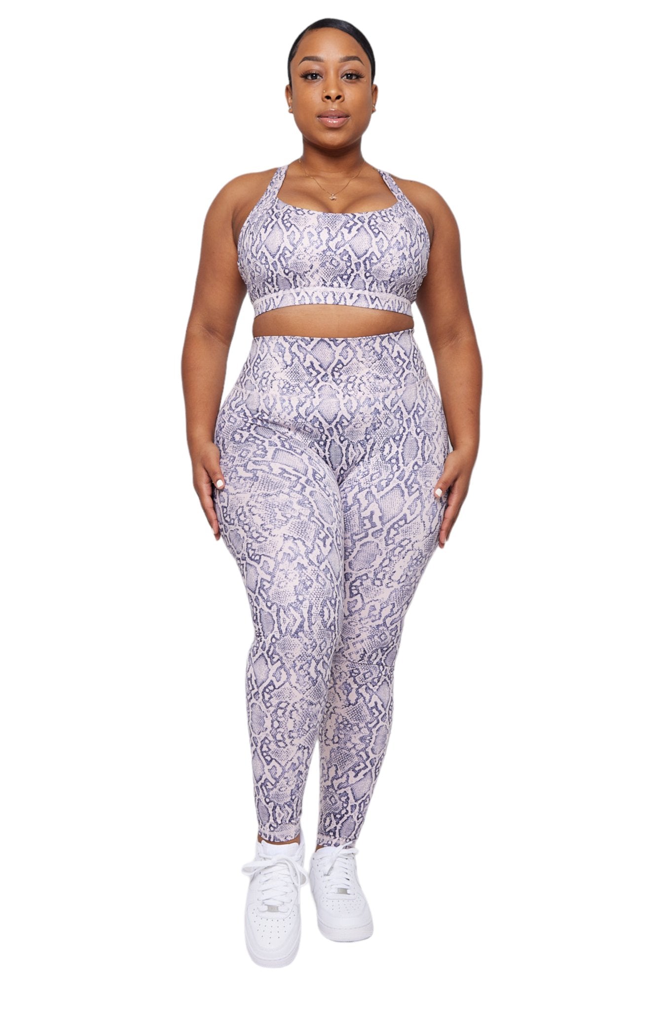 Ultra High Rise Leggings - Lilac Python - Fegari